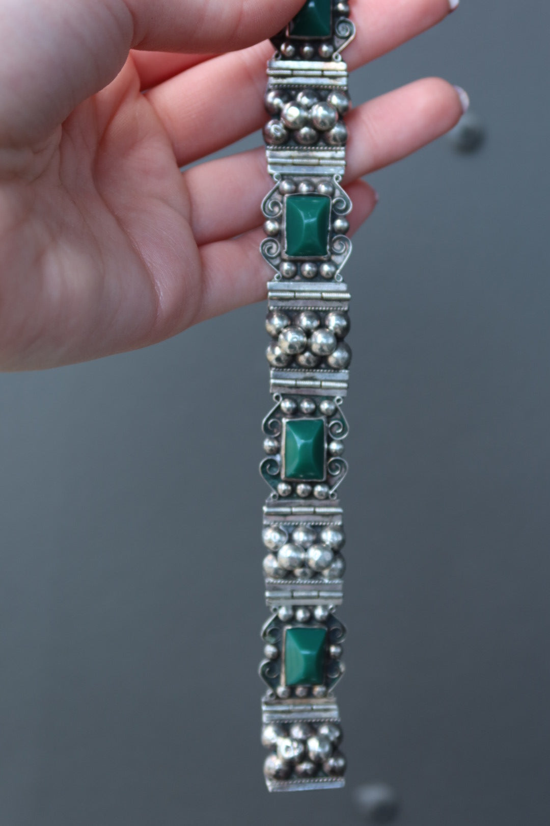 Green Onyx Mexico & Sterling