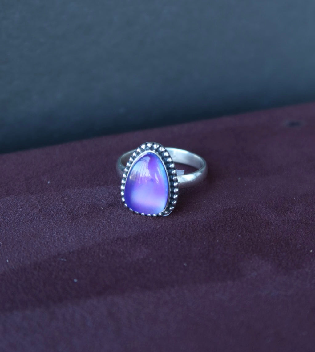Aurora Opal Ring Size 8