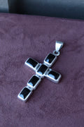 Black Onyx Cross Pendant