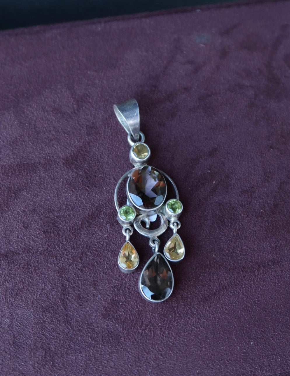 Dangly Pendant Sterling Silver Vintage