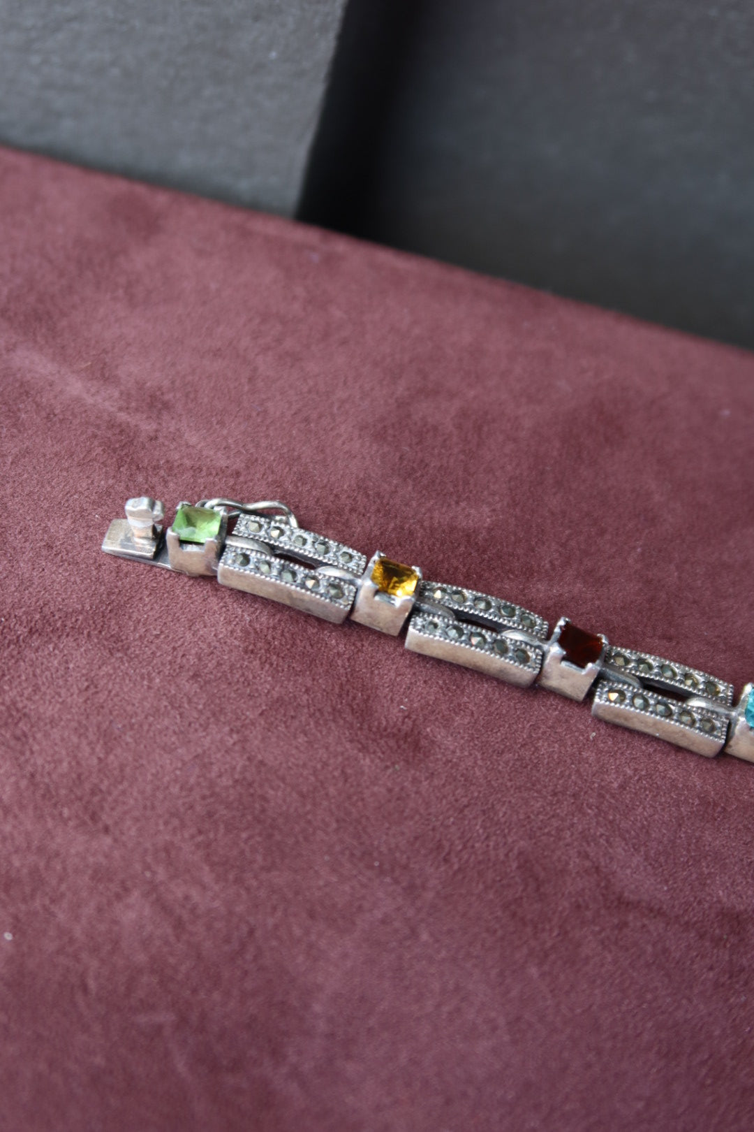 Multi Gemstone Tennis Bracelet