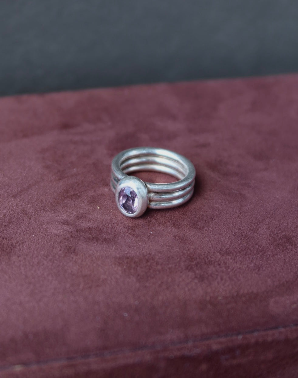 Amethyst Sterling Ring