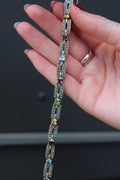 Multi Gemstone Tennis Bracelet