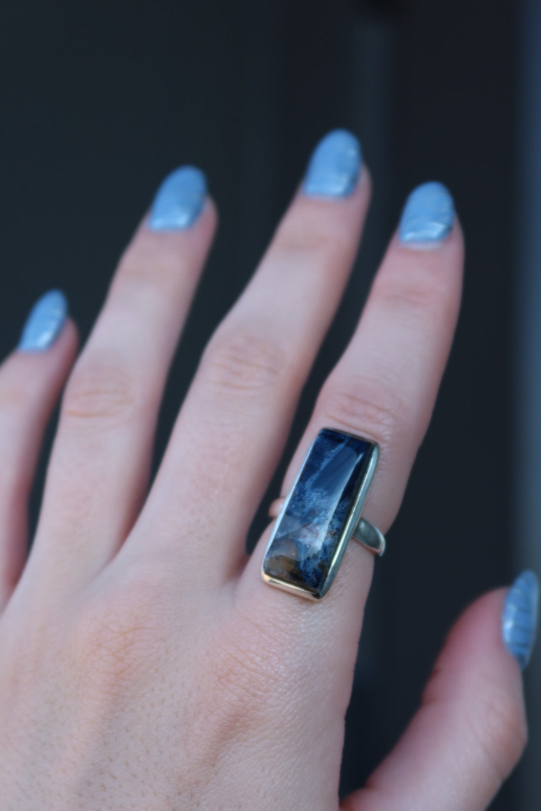 Pietersite Sterling Ring Size 7