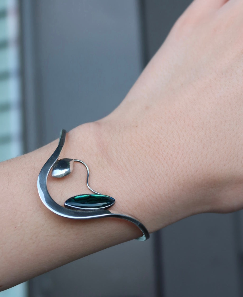 Green Abalone Cuff