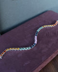 Multi Color Stone Sterling Bracelet