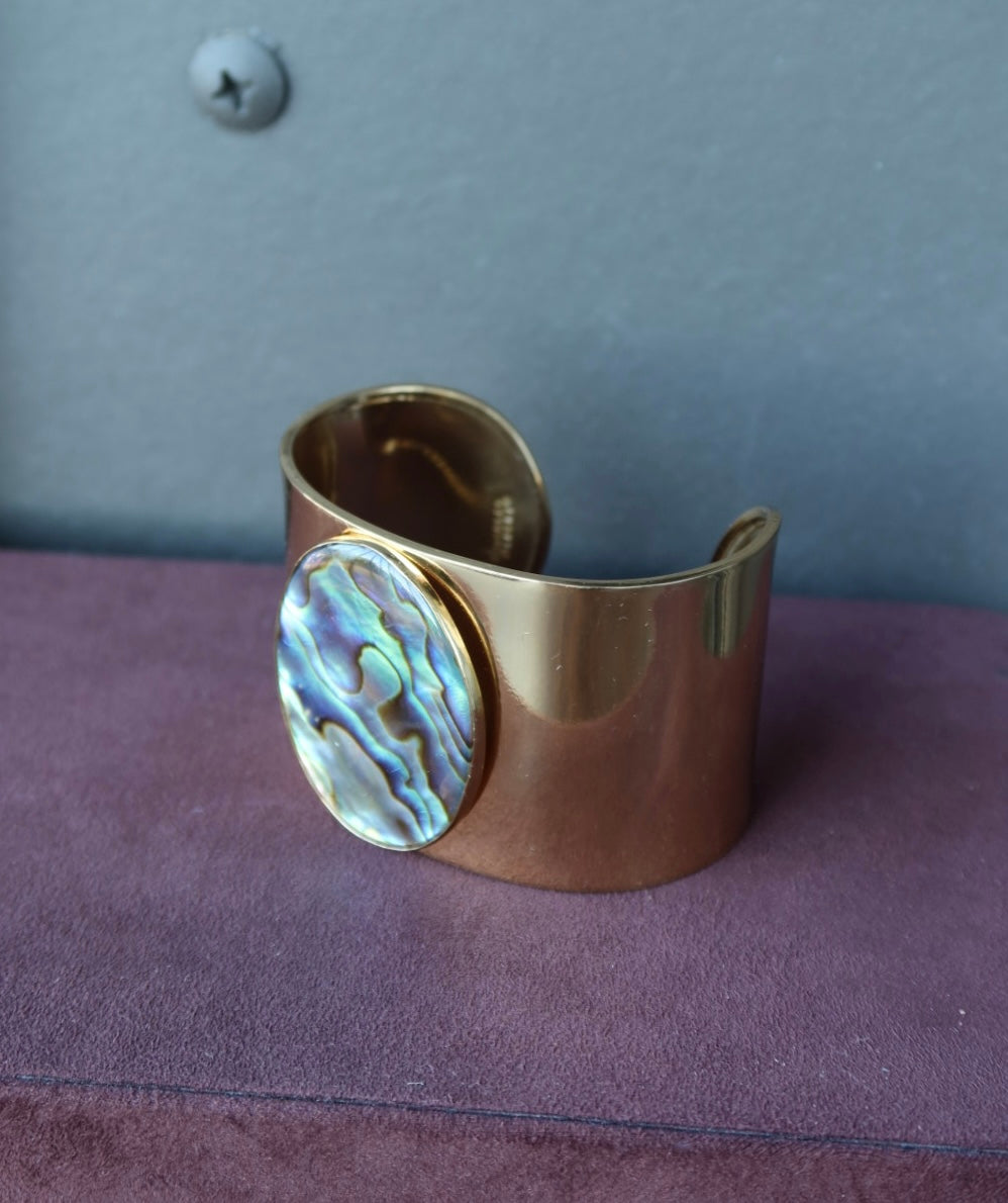 Charles Albert Plated Cuff Abalone