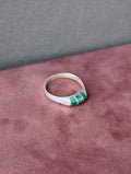 Vintage Malachite Inlay Ring