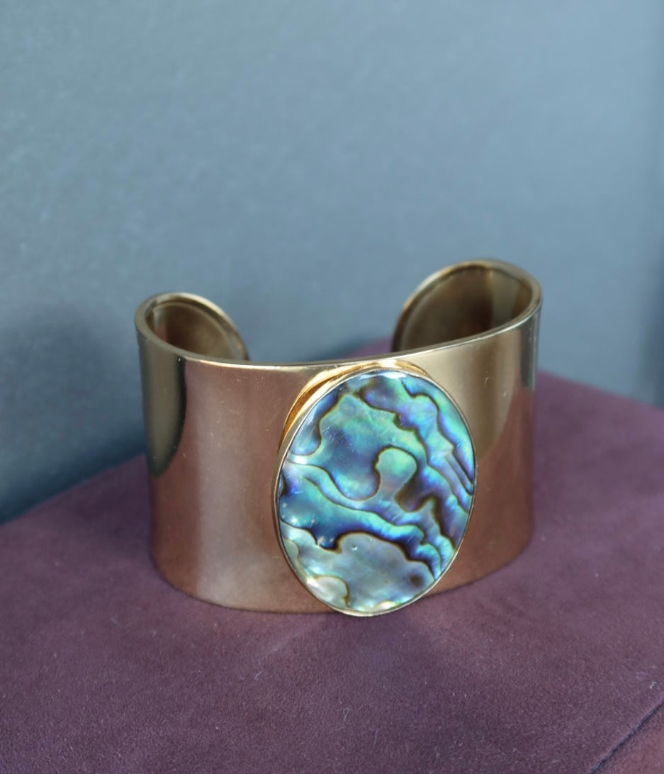 Charles Albert Plated Cuff Abalone