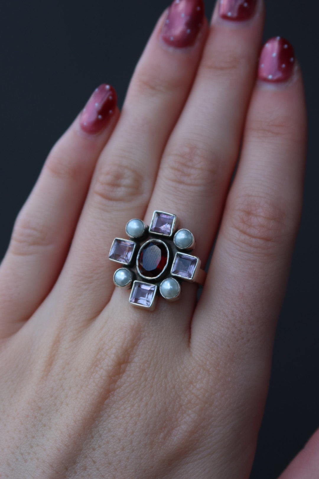 Flower Ring Sz 7