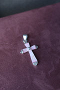 Mini Inlay Cross Pendant
