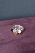Multi Stone Sterling Ring size 7