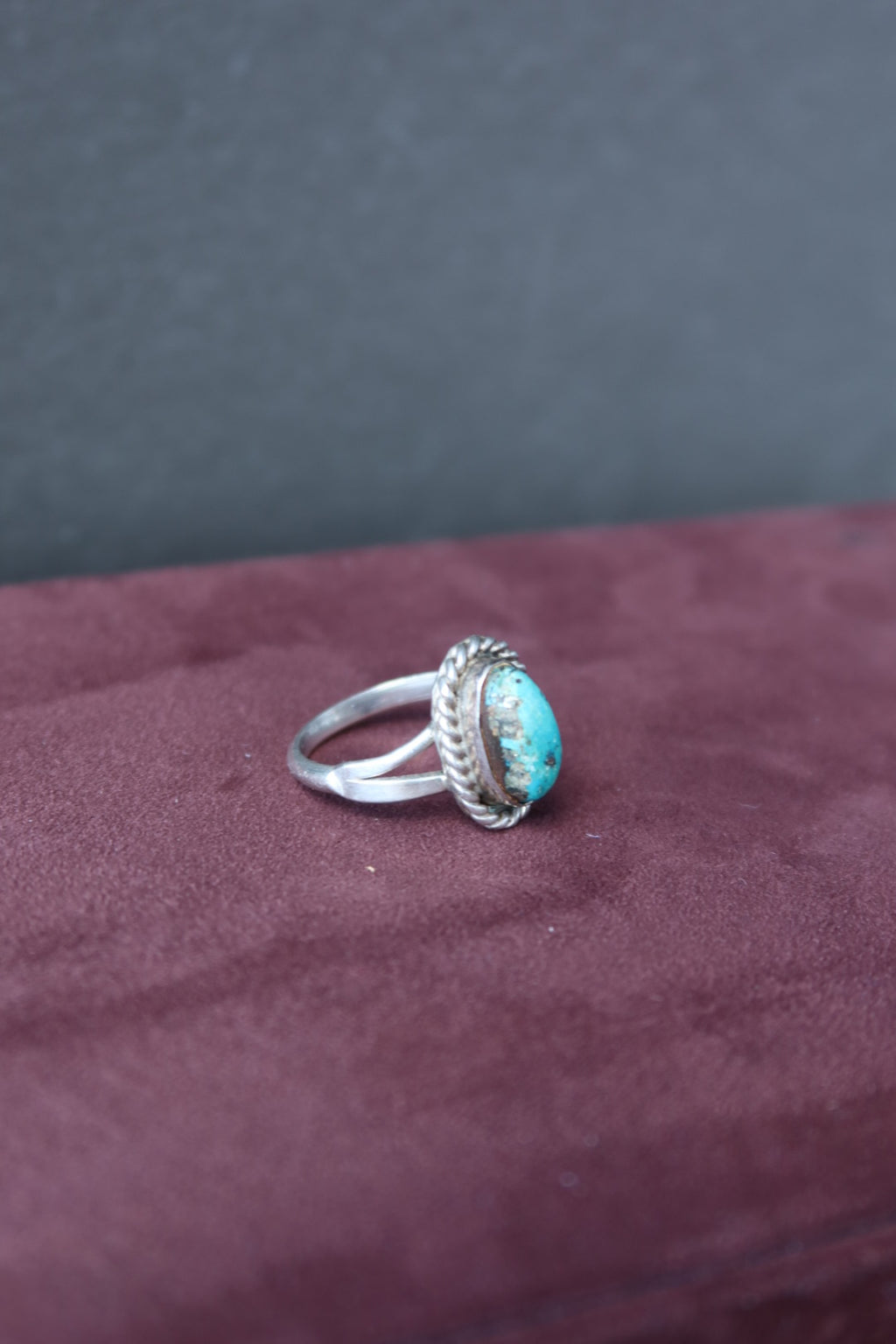 Native Turquoise Vintage Ring Sz 7