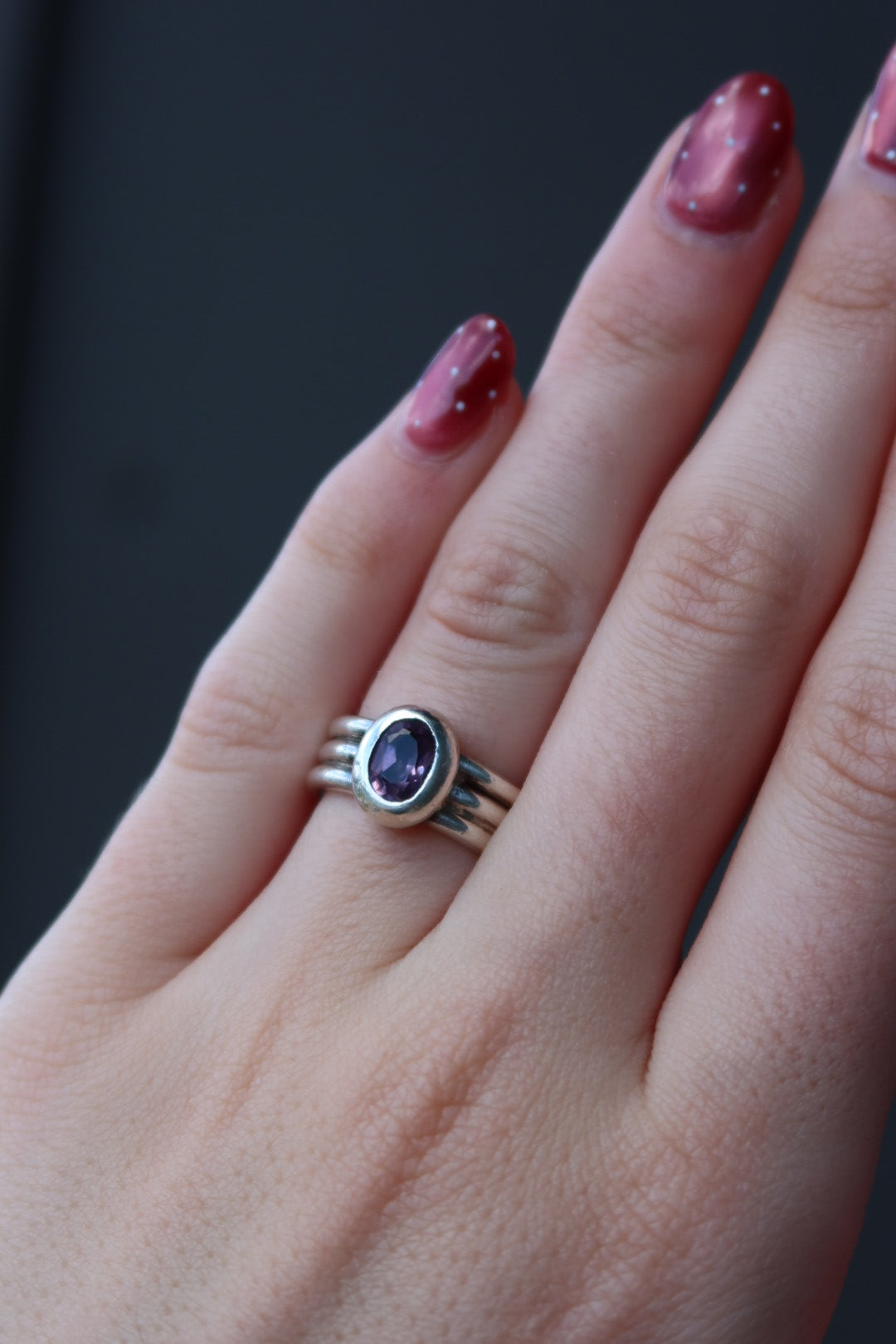 Amethyst Sterling Ring