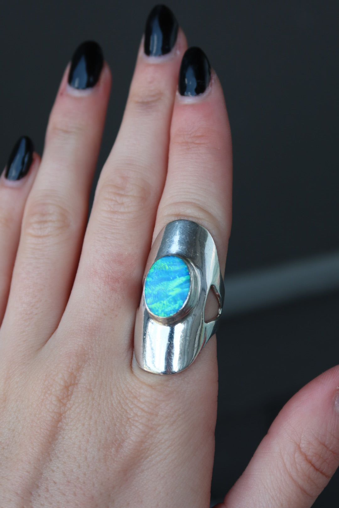 Fiery Opal Ring
