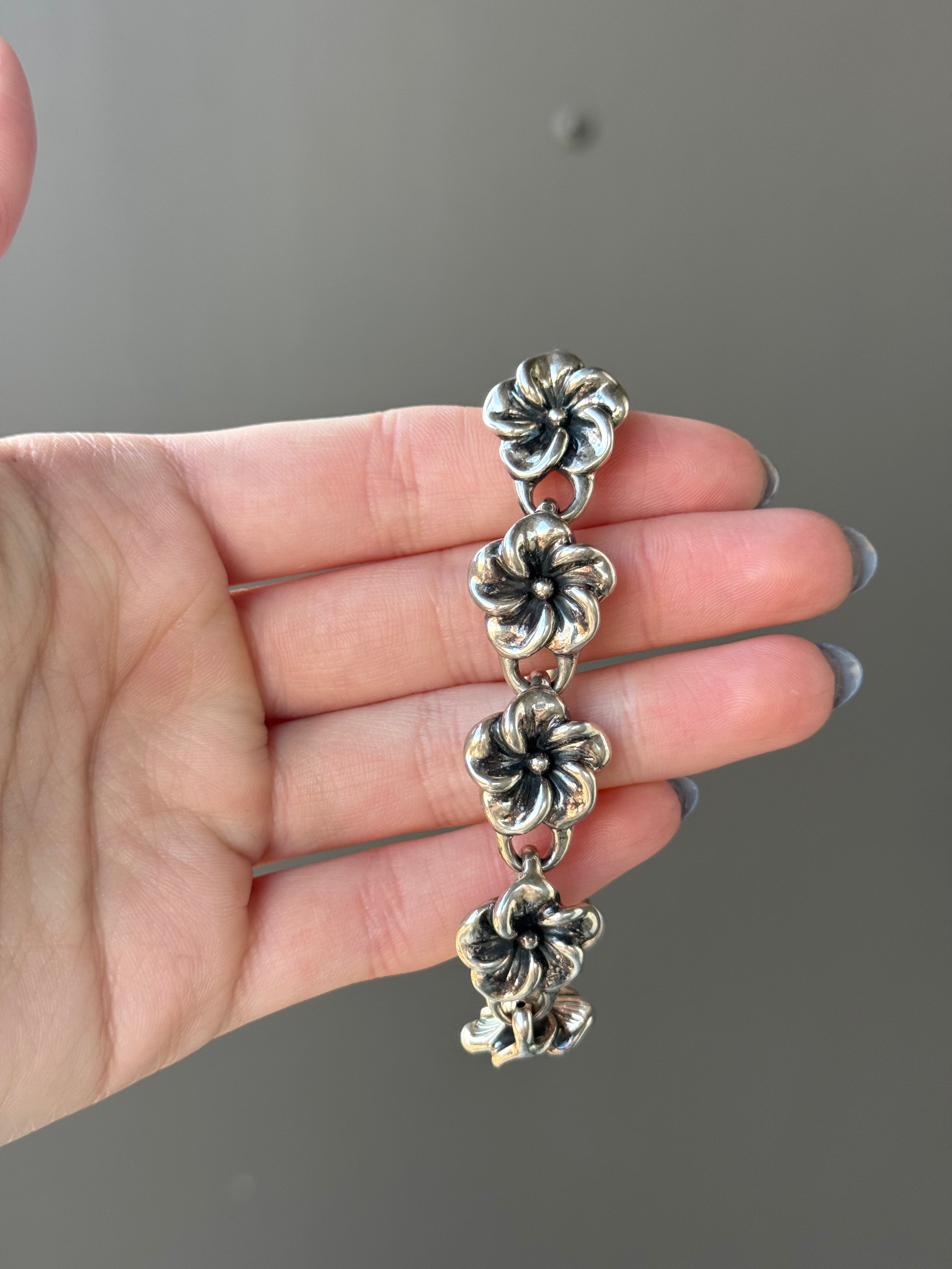 Flower 925 vintage bracelet
