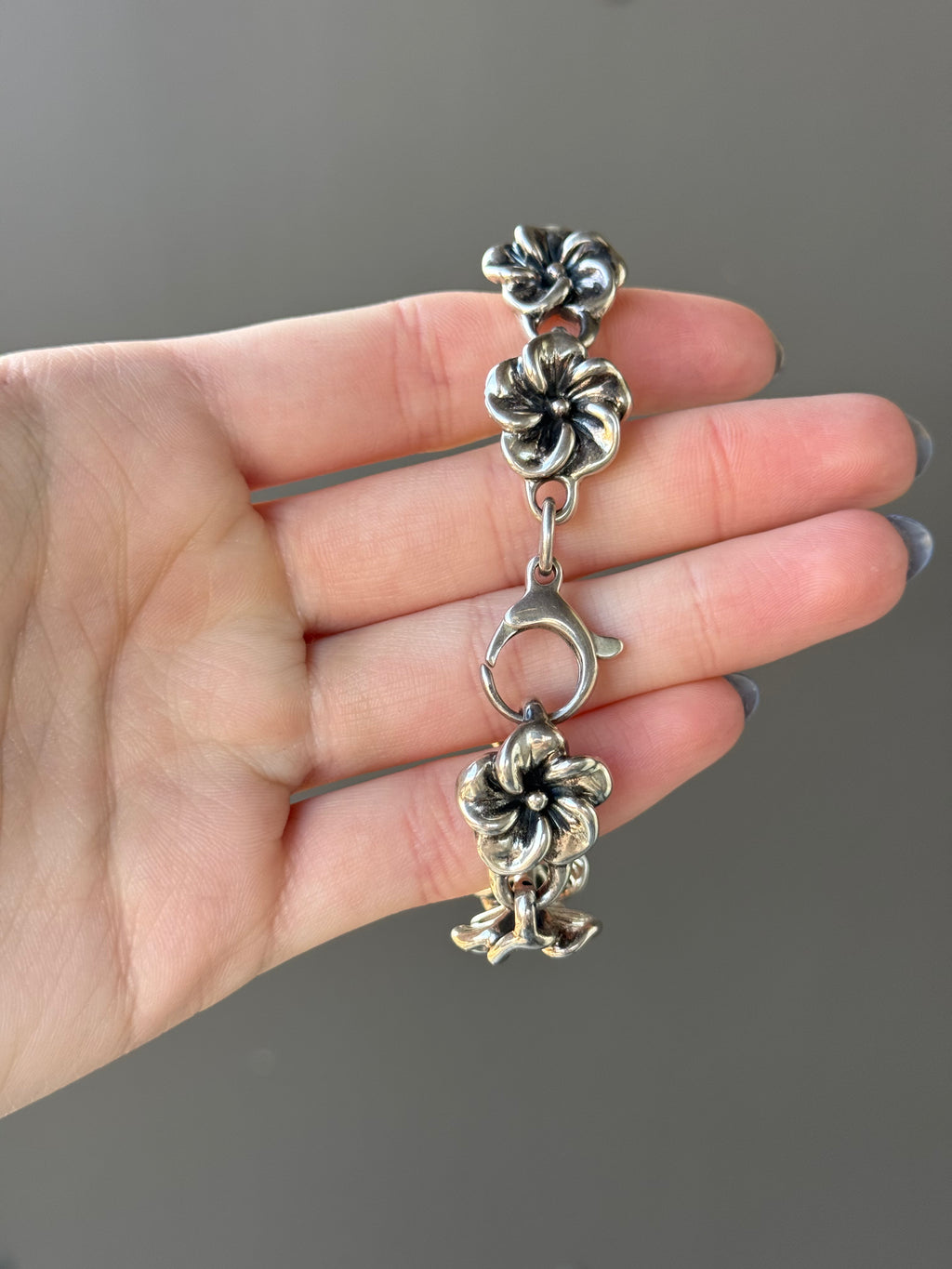 Flower 925 vintage bracelet