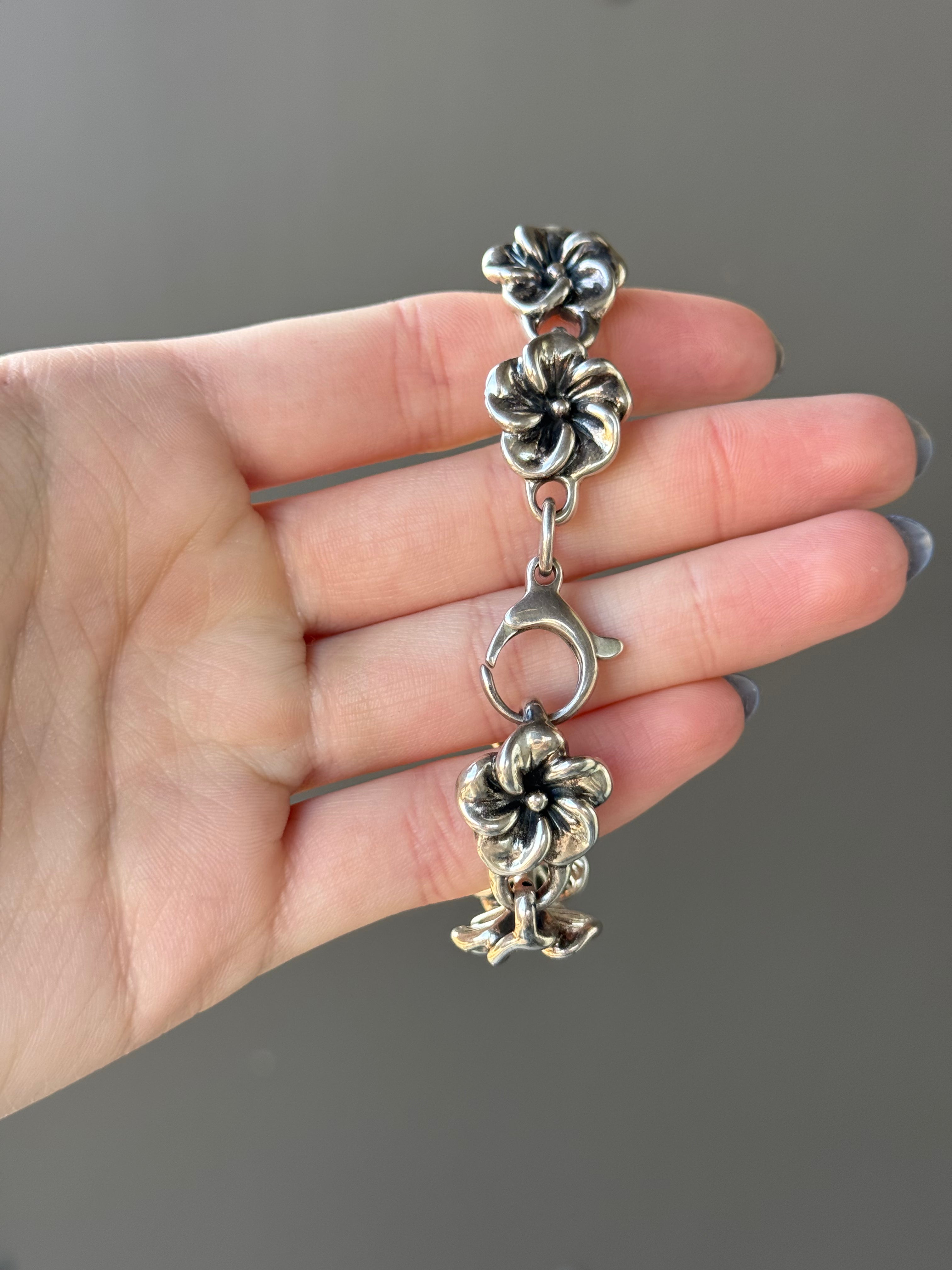 Flower 925 vintage bracelet