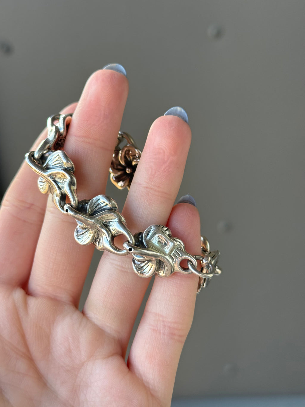 Flower 925 vintage bracelet