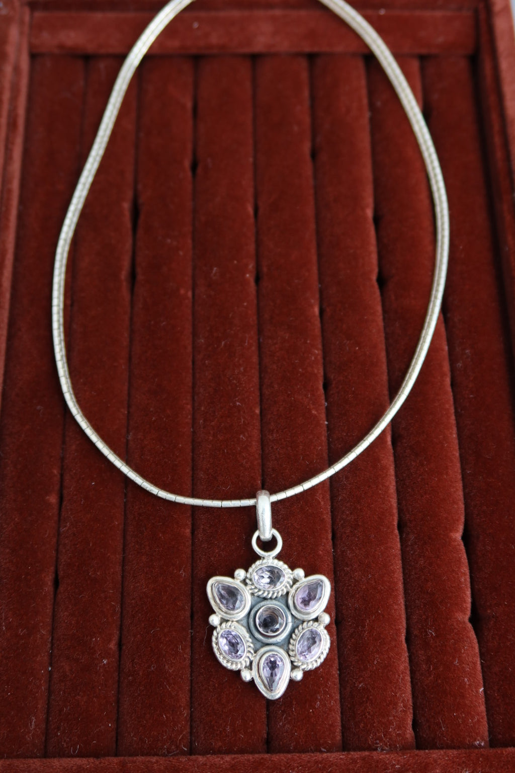 Sterling & Amethyst Necklace
