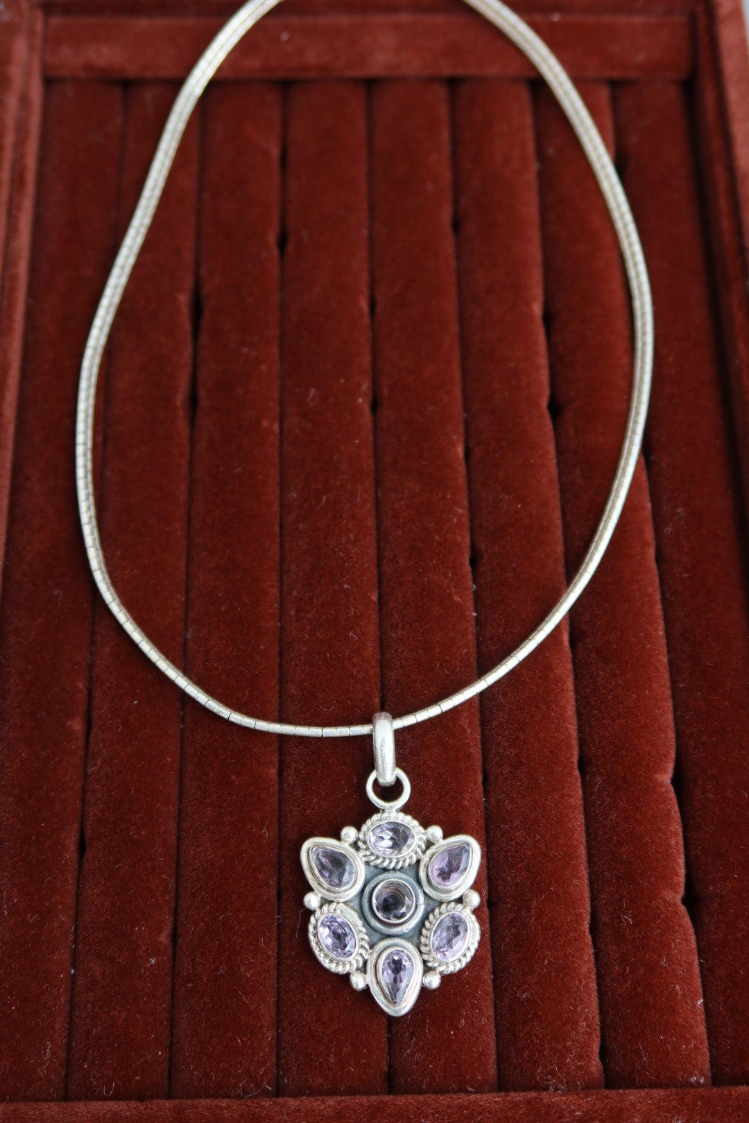 Sterling & Amethyst Necklace
