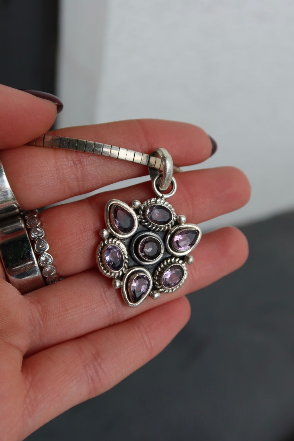 Sterling & Amethyst Necklace