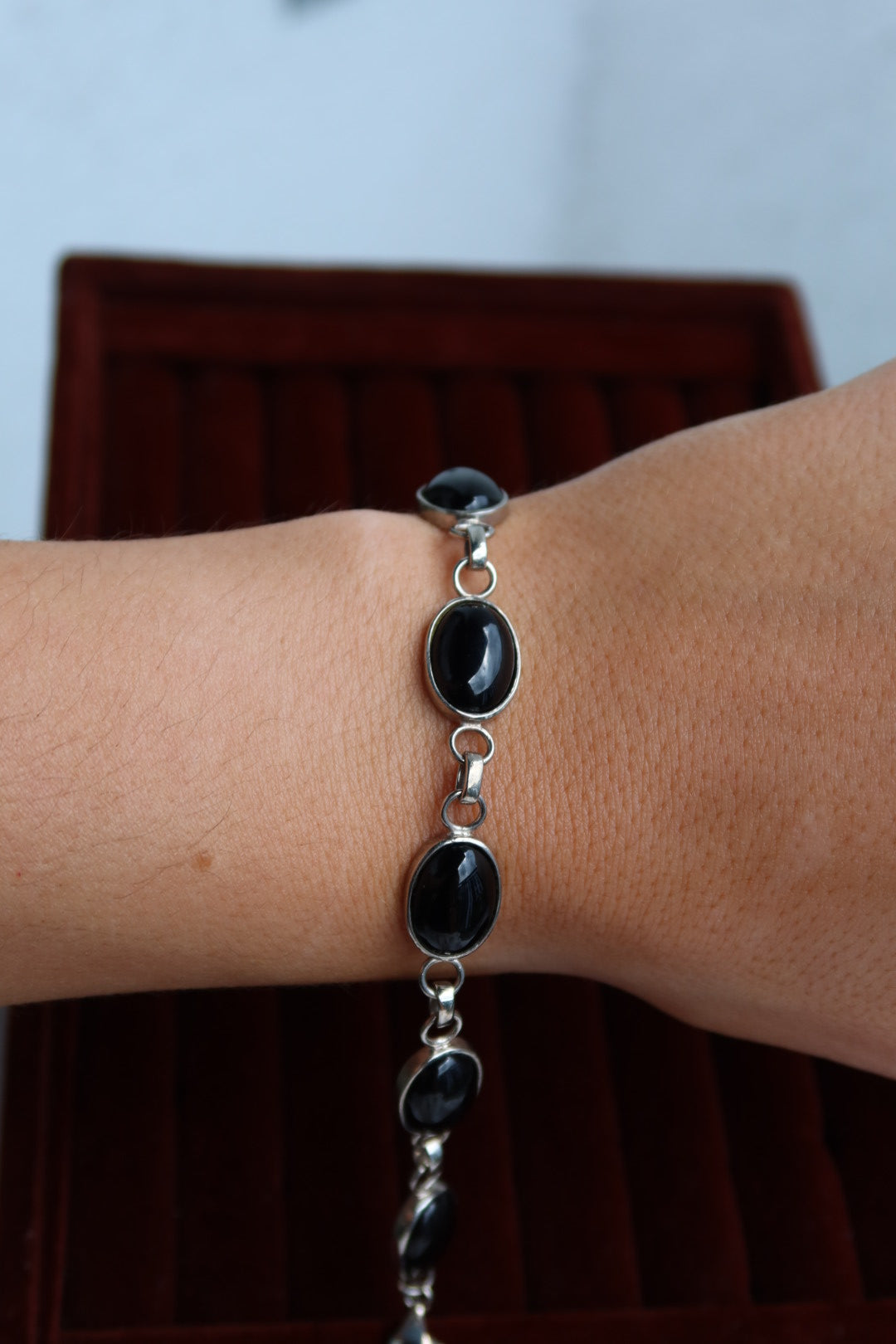 Onyx Bracelet Sterling Silver