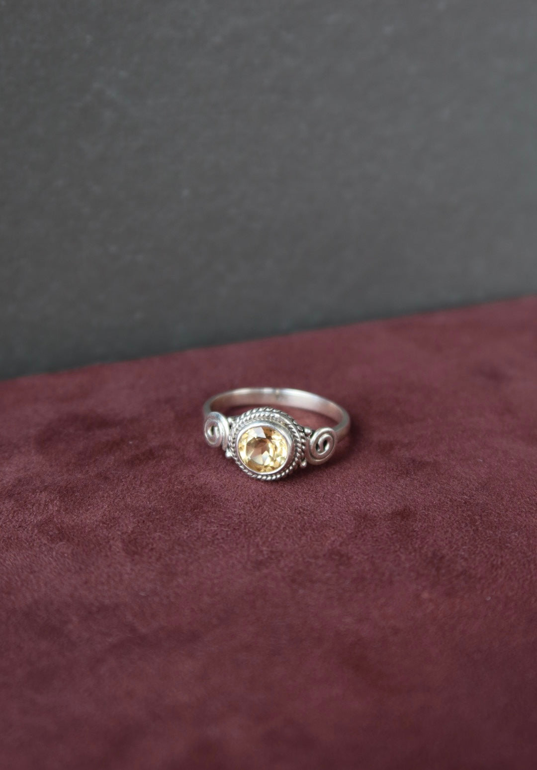 Citrine Sterling Ring