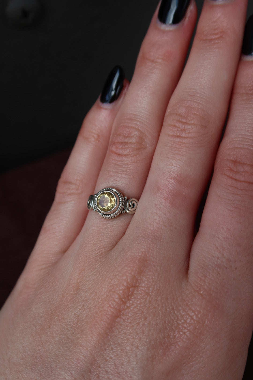 Citrine Sterling Ring