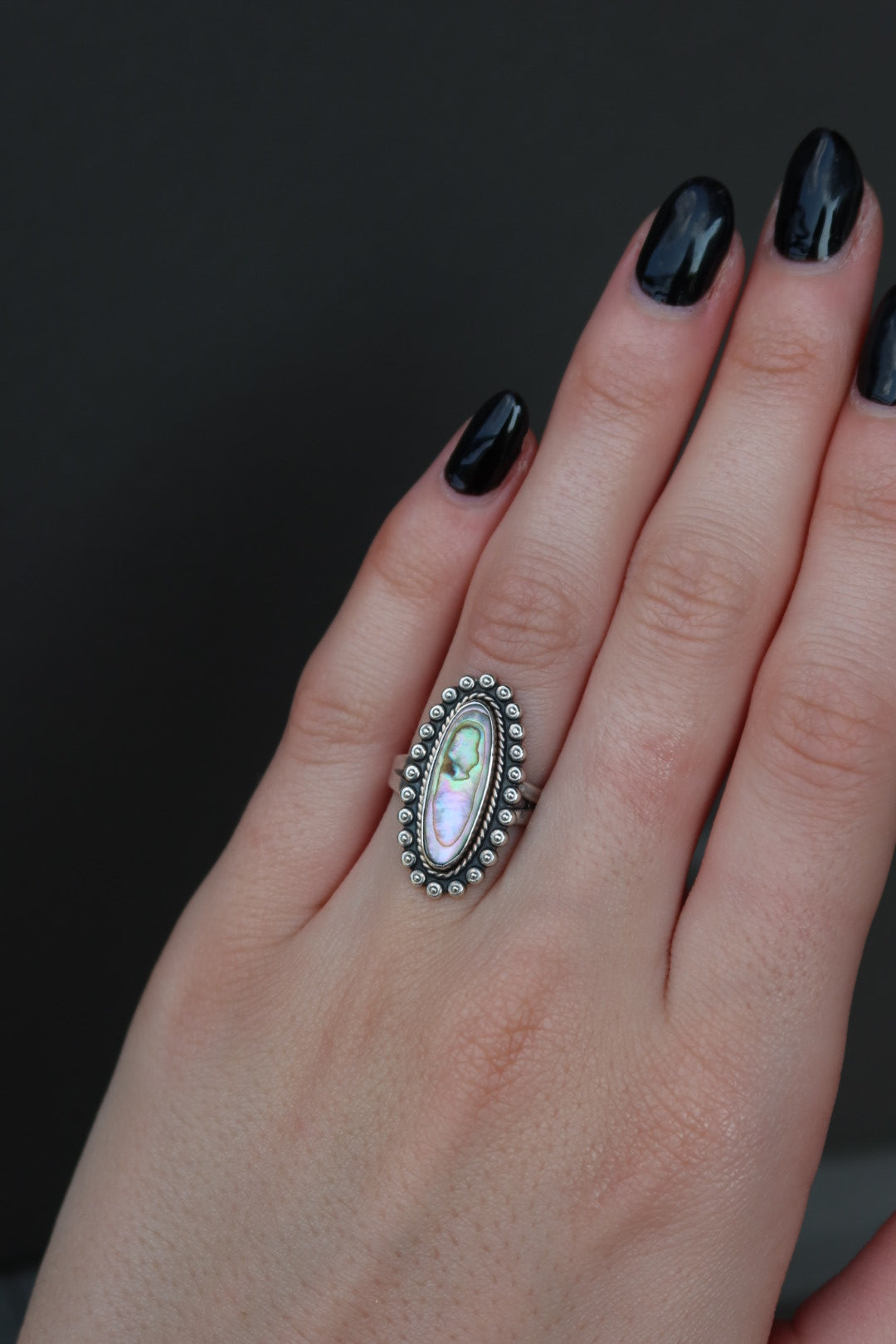 Vintage Abalone Sterling Silver 925