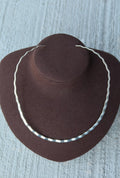 Texture Choker Sterling Necklace
