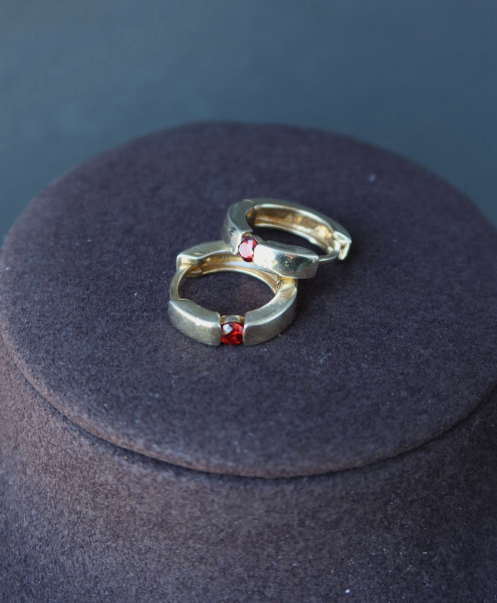 Ruby 925 Earrings